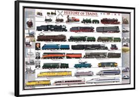 History of Trains-null-Framed Premium Giclee Print