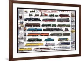 History of Trains-null-Framed Premium Giclee Print