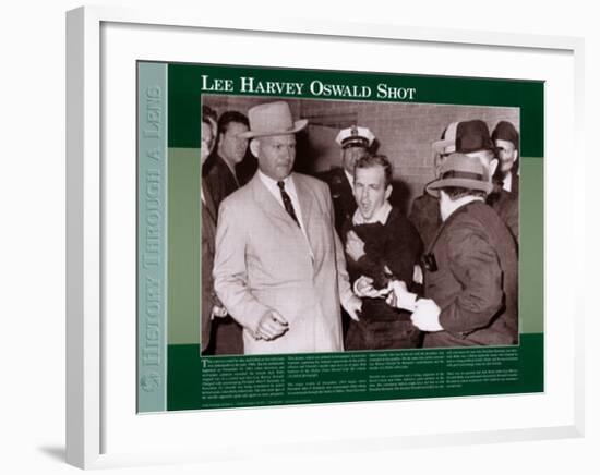 History Through A Lens - Lee Harvey Oswald Shot-null-Framed Art Print