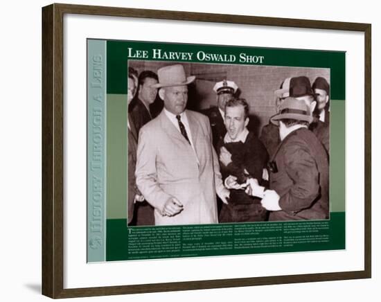 History Through A Lens - Lee Harvey Oswald Shot-null-Framed Art Print