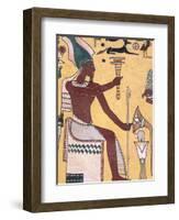 History with Painting Artwork in Luxor, Egypt-Bill Bachmann-Framed Photographic Print