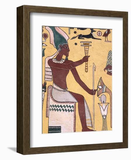 History with Painting Artwork in Luxor, Egypt-Bill Bachmann-Framed Photographic Print