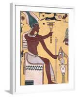 History with Painting Artwork in Luxor, Egypt-Bill Bachmann-Framed Photographic Print