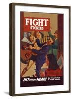 Hit with Your Heart-null-Framed Art Print