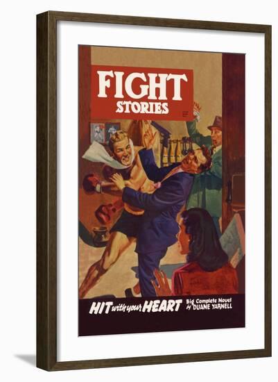 Hit with Your Heart-null-Framed Art Print