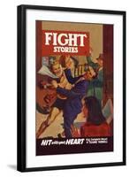 Hit with Your Heart-null-Framed Art Print