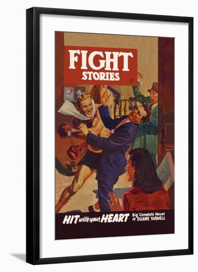 Hit with Your Heart-null-Framed Art Print