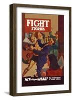 Hit with Your Heart-null-Framed Art Print