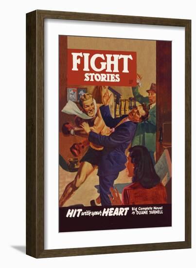 Hit with Your Heart-null-Framed Art Print