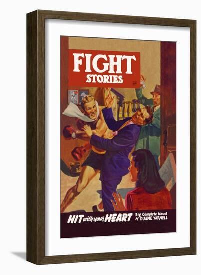 Hit with Your Heart-null-Framed Art Print