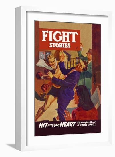 Hit with Your Heart-null-Framed Art Print