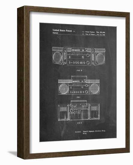 Hitachi Boom Box Patent-Cole Borders-Framed Art Print