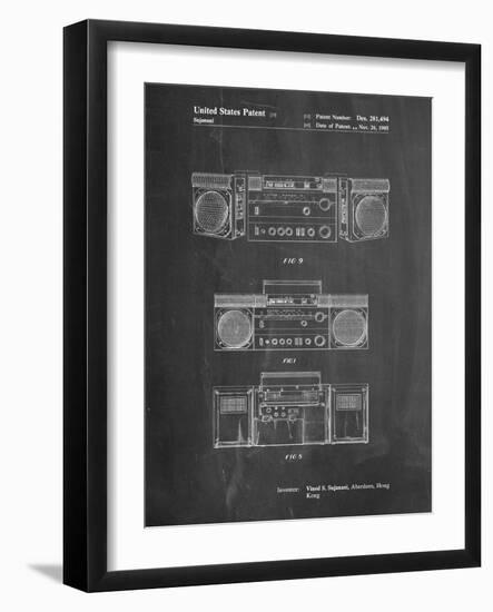 Hitachi Boom Box Patent-Cole Borders-Framed Art Print