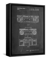 Hitachi Boom Box Patent-Cole Borders-Framed Stretched Canvas