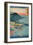 Hitachi Province: Kashima Great Shrine, from the Series 'Illustrations of Famous Places in the…-Ando Hiroshige-Framed Giclee Print