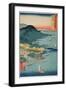 Hitachi Province: Kashima Great Shrine, from the Series 'Illustrations of Famous Places in the…-Ando Hiroshige-Framed Giclee Print