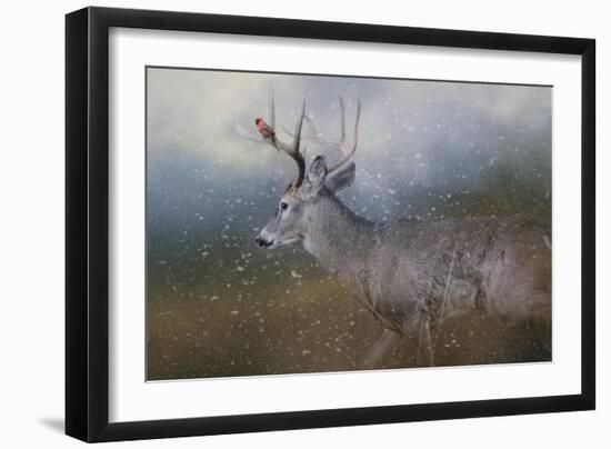 HitchHiker in the Snow Storm-Jai Johnson-Framed Giclee Print