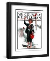 "Hitchhiking Boy," Country Gentleman Cover, May 23, 1925-Angus MacDonall-Framed Giclee Print