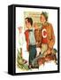 "Hitchhiking to State U.,"September 23, 1939-null-Framed Stretched Canvas