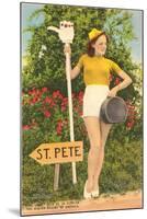 Hitching to St. Pete, Florida-null-Mounted Art Print