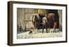 Hitching Up-Jim Daly-Framed Art Print