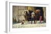 Hitching Up-Jim Daly-Framed Art Print