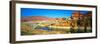 Hite Overlook and Cataract Canyon Bridge over Colorado River-null-Framed Photographic Print