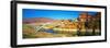 Hite Overlook and Cataract Canyon Bridge over Colorado River-null-Framed Photographic Print