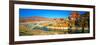 Hite Overlook and Cataract Canyon Bridge over Colorado River-null-Framed Photographic Print