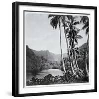 Hitiaa Lake, from "Tahiti," Published in London, 1882-Colonel Stuart-wortley-Framed Giclee Print