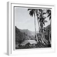 Hitiaa Lake, from "Tahiti," Published in London, 1882-Colonel Stuart-wortley-Framed Giclee Print