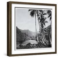 Hitiaa Lake, from "Tahiti," Published in London, 1882-Colonel Stuart-wortley-Framed Giclee Print