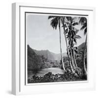 Hitiaa Lake, from "Tahiti," Published in London, 1882-Colonel Stuart-wortley-Framed Giclee Print