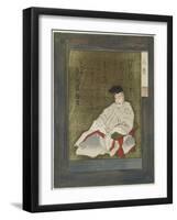 Hitomaro-Toyota Hokkei-Framed Giclee Print