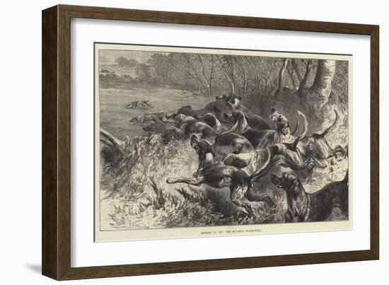 Hitting it Off, the Mid-Kent Staghounds-Harrison William Weir-Framed Giclee Print