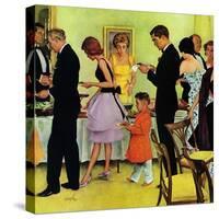 "Hitting the Buffet," November 11, 1961-George Hughes-Stretched Canvas