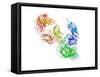 HIV Antibody Therapy-Laguna Design-Framed Stretched Canvas