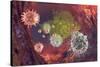 HIV Particles-Karsten Schneider-Stretched Canvas