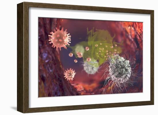 HIV Particles-Karsten Schneider-Framed Photographic Print