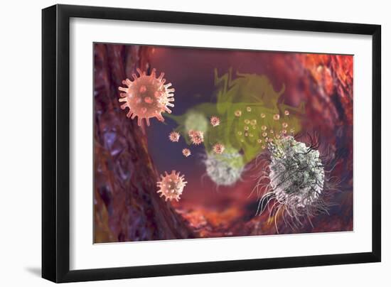 HIV Particles-Karsten Schneider-Framed Photographic Print