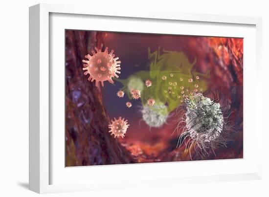 HIV Particles-Karsten Schneider-Framed Photographic Print