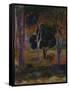 Hiva Oa (Landscape with a Pig and a Hors)-Paul Gauguin-Framed Stretched Canvas