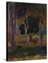 Hiva Oa (Landscape with a Pig and a Hors)-Paul Gauguin-Stretched Canvas