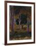 Hiva Oa (Landscape with a Pig and a Hors)-Paul Gauguin-Framed Giclee Print