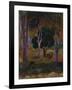 Hiva Oa (Landscape with a Pig and a Hors)-Paul Gauguin-Framed Giclee Print