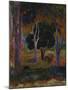 Hiva Oa (Landscape with a Pig and a Hors)-Paul Gauguin-Mounted Giclee Print