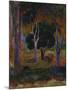 Hiva Oa (Landscape with a Pig and a Hors)-Paul Gauguin-Mounted Giclee Print