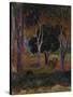 Hiva Oa (Landscape with a Pig and a Hors)-Paul Gauguin-Stretched Canvas