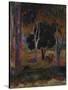 Hiva Oa (Landscape with a Pig and a Hors)-Paul Gauguin-Stretched Canvas