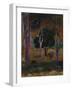 Hiva Oa (Landscape with a Pig and a Hors)-Paul Gauguin-Framed Giclee Print